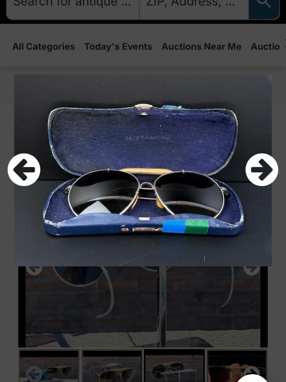 WW 2 Wilson Rose Smoked AN6531 type 2 Aviator Sunglasses